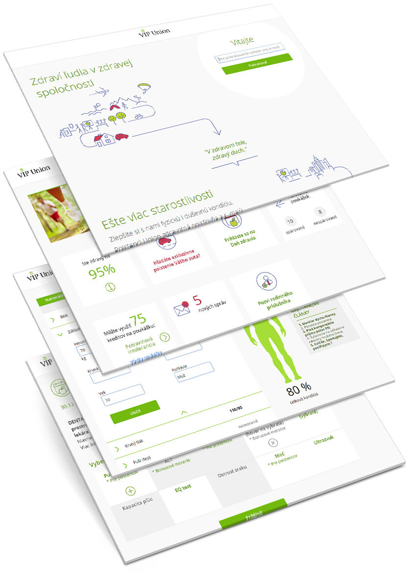 VIP Union web layout